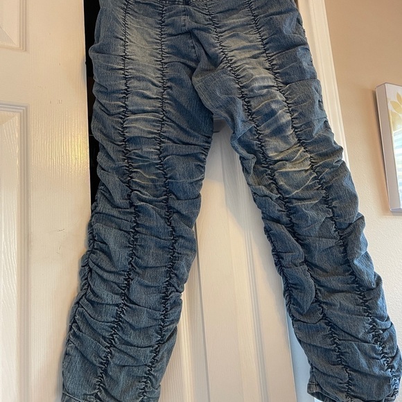 GODDESS elastic cinch cropped jean - Picture 9 of 10